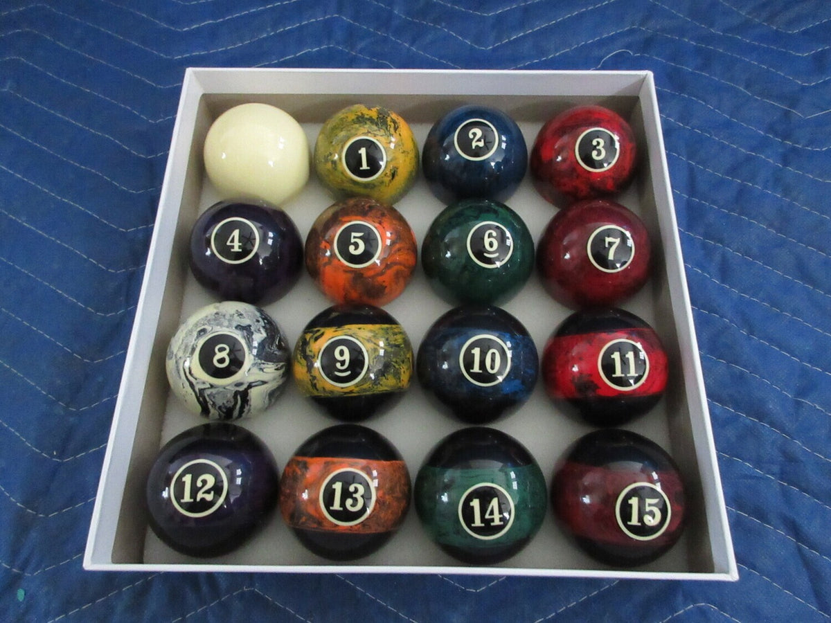 Fusion Black Marbelite Pool Ball Set - photo 5