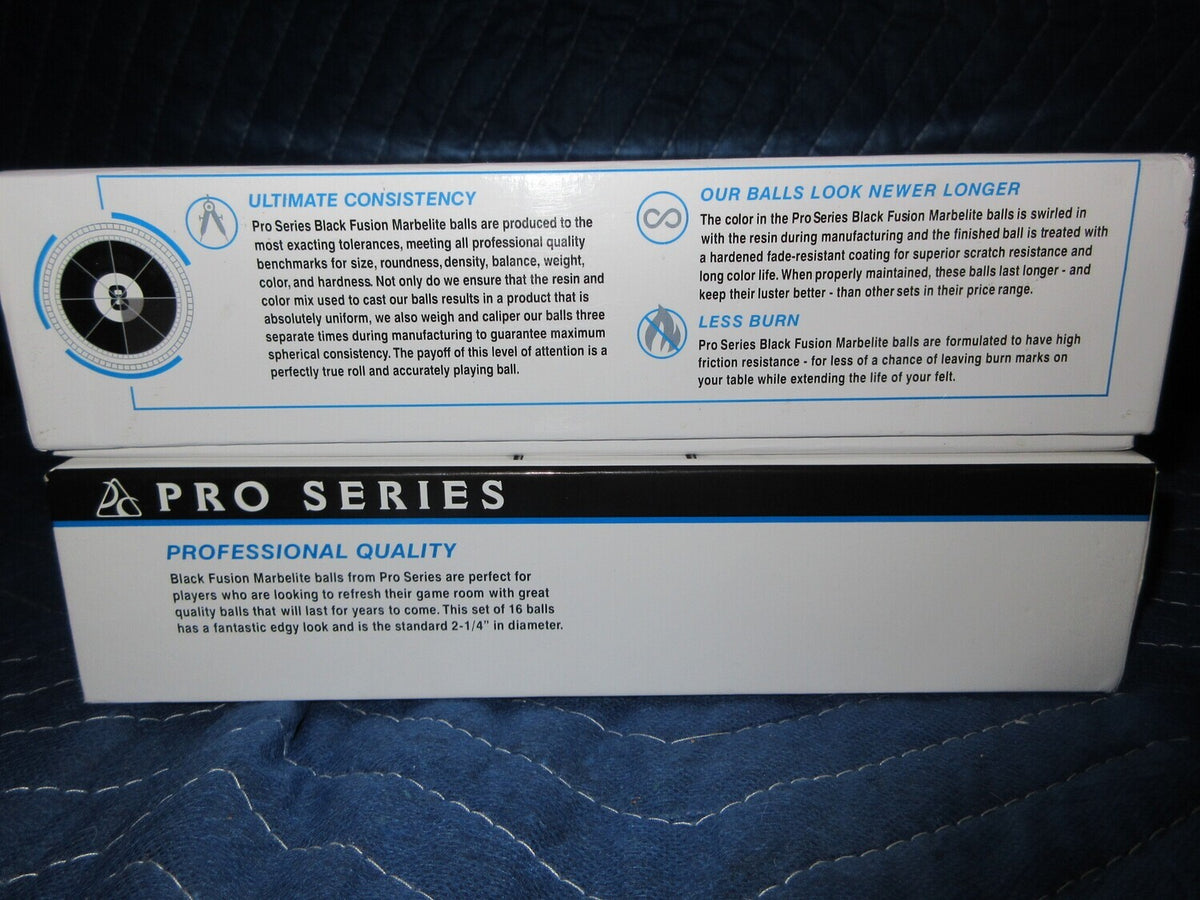 Fusion Black Marbelite Pool Ball Set - photo 6
