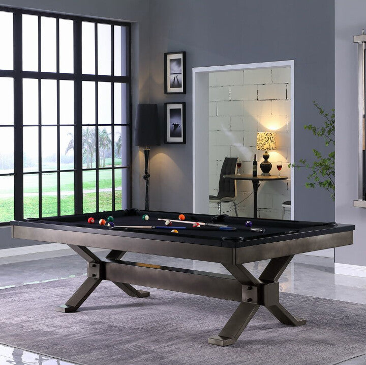 Axton 8' Gunmetal Grey Pool Table - photo 16