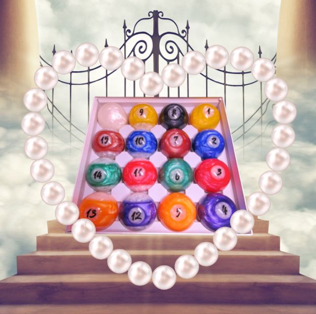 Kandy Pearlized Pool Table Ball Set - photo 1