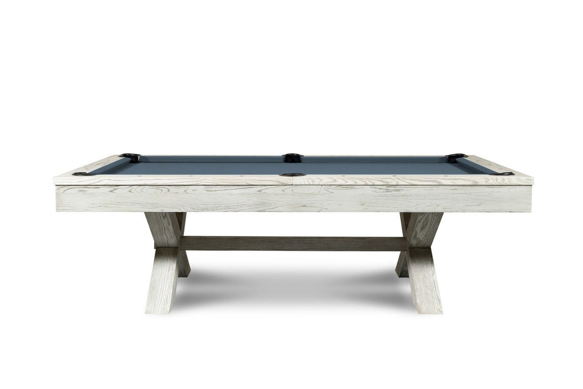 CrissyCross 8' Slate Pool Table Whitewash - photo 2