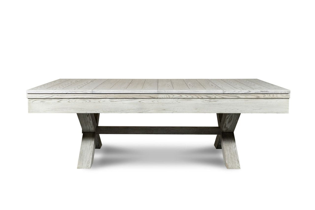 CrissyCross 8' Slate Pool Table Whitewash - photo 3