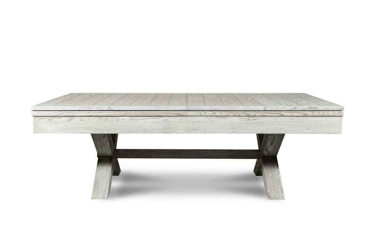 CrissyCross 8' Slate Pool Table Whitewash - photo 3