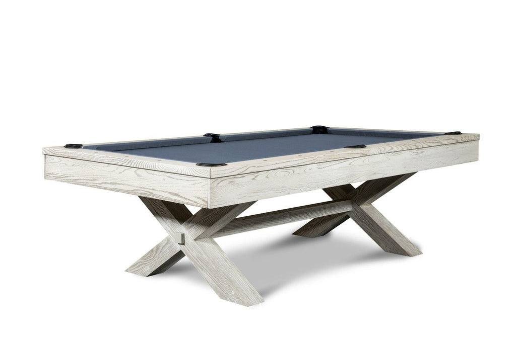 CrissyCross 8' Slate Pool Table Whitewash - photo 1