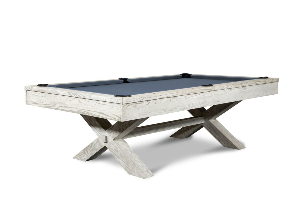 CrissyCross 8' Slate Pool Table Whitewash - photo 1