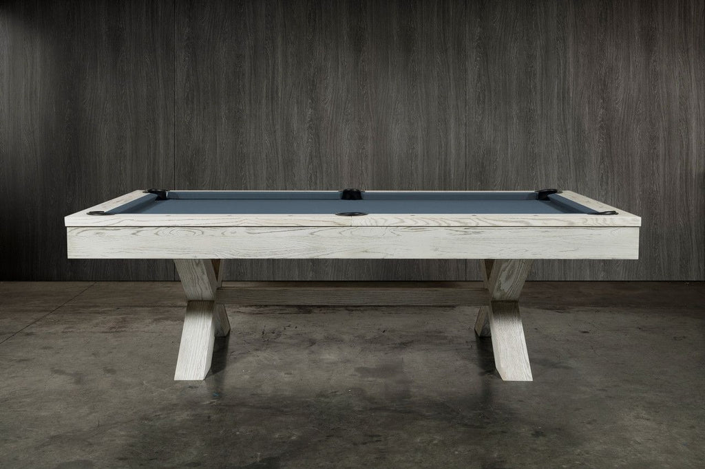 CrissyCross 8' Slate Pool Table Whitewash - photo 7