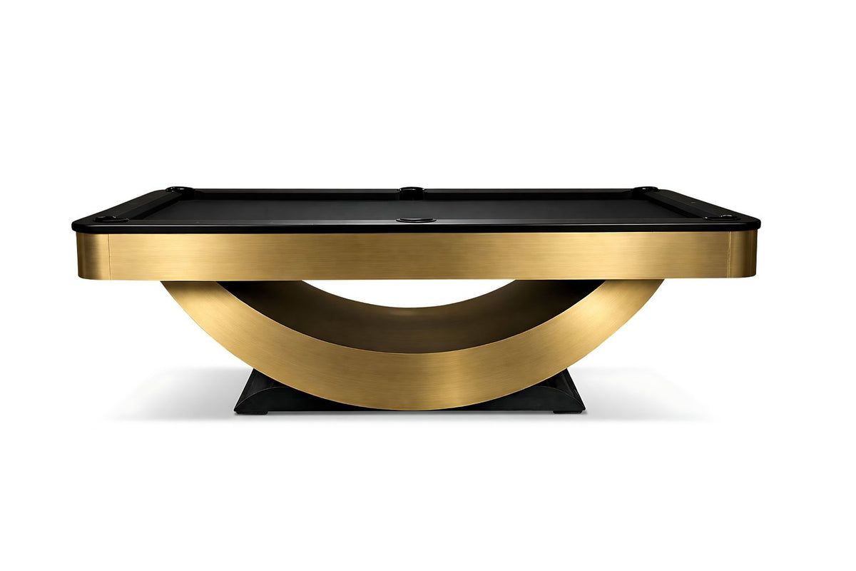 Poshy Reverse Rainbow Slate Pool Table in Brushed Gold - photo 2