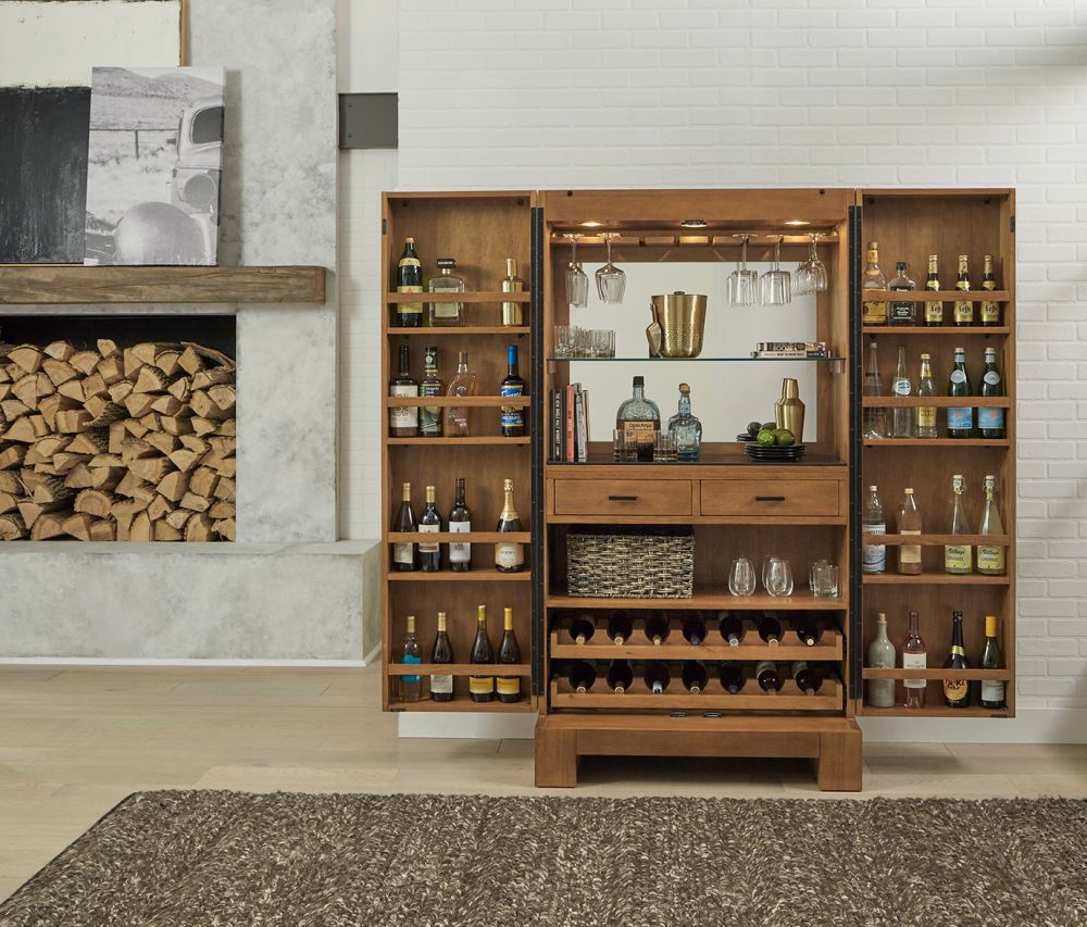 Alta Wine & Spirit Cabinet (Brushed Walnut) - photo 2