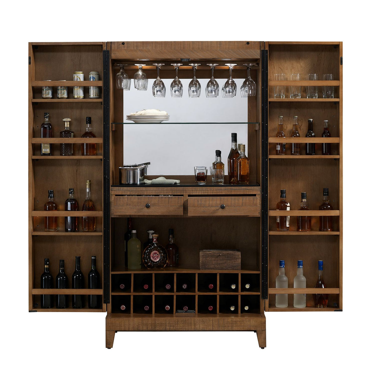 Braxton Wine Cabinet (Reclaimed Wood) - photo 2