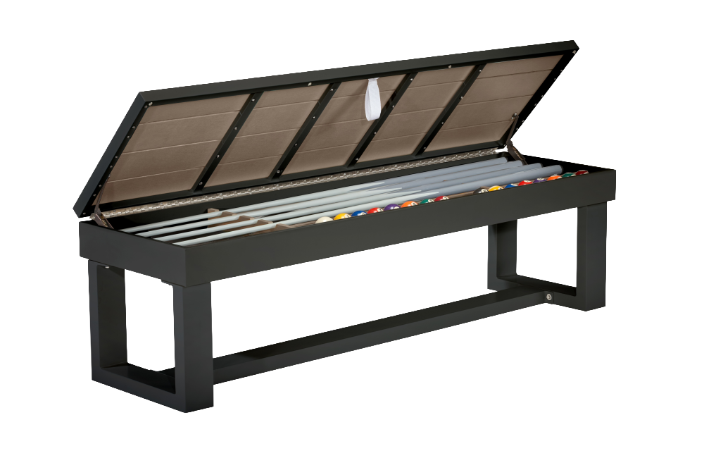 Lanai Outdoor Bench (Obsidian Black) - photo 3