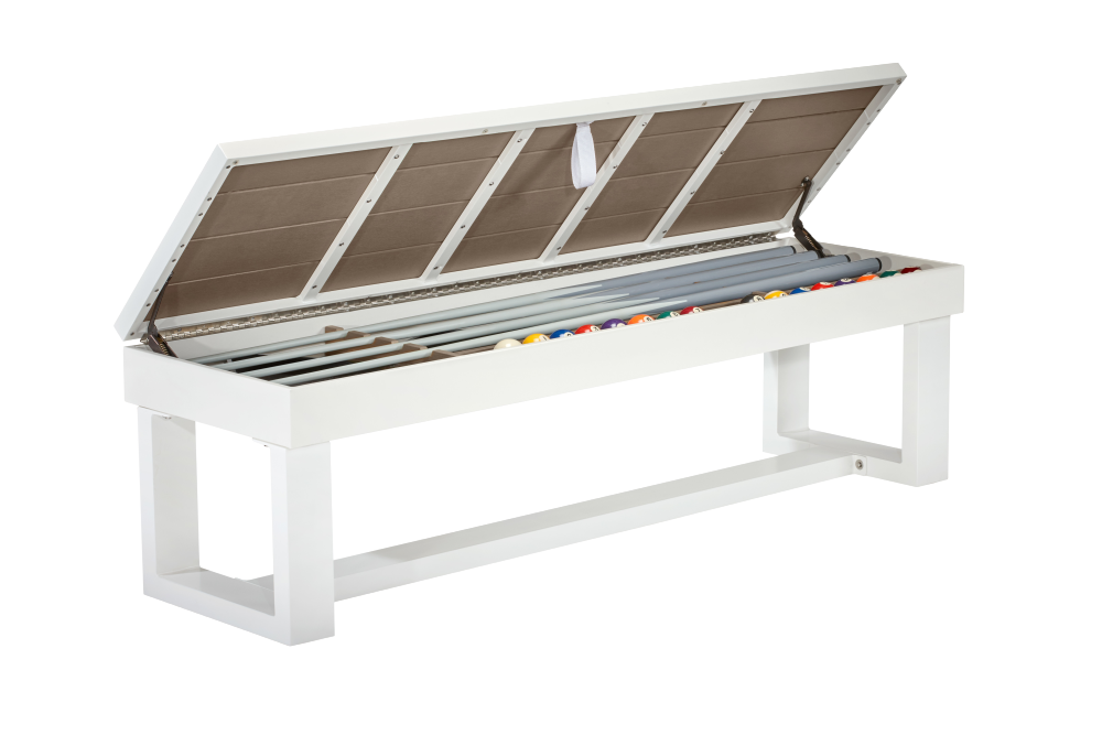 Lanai Outdoor Bench (Pearl White) - photo 3