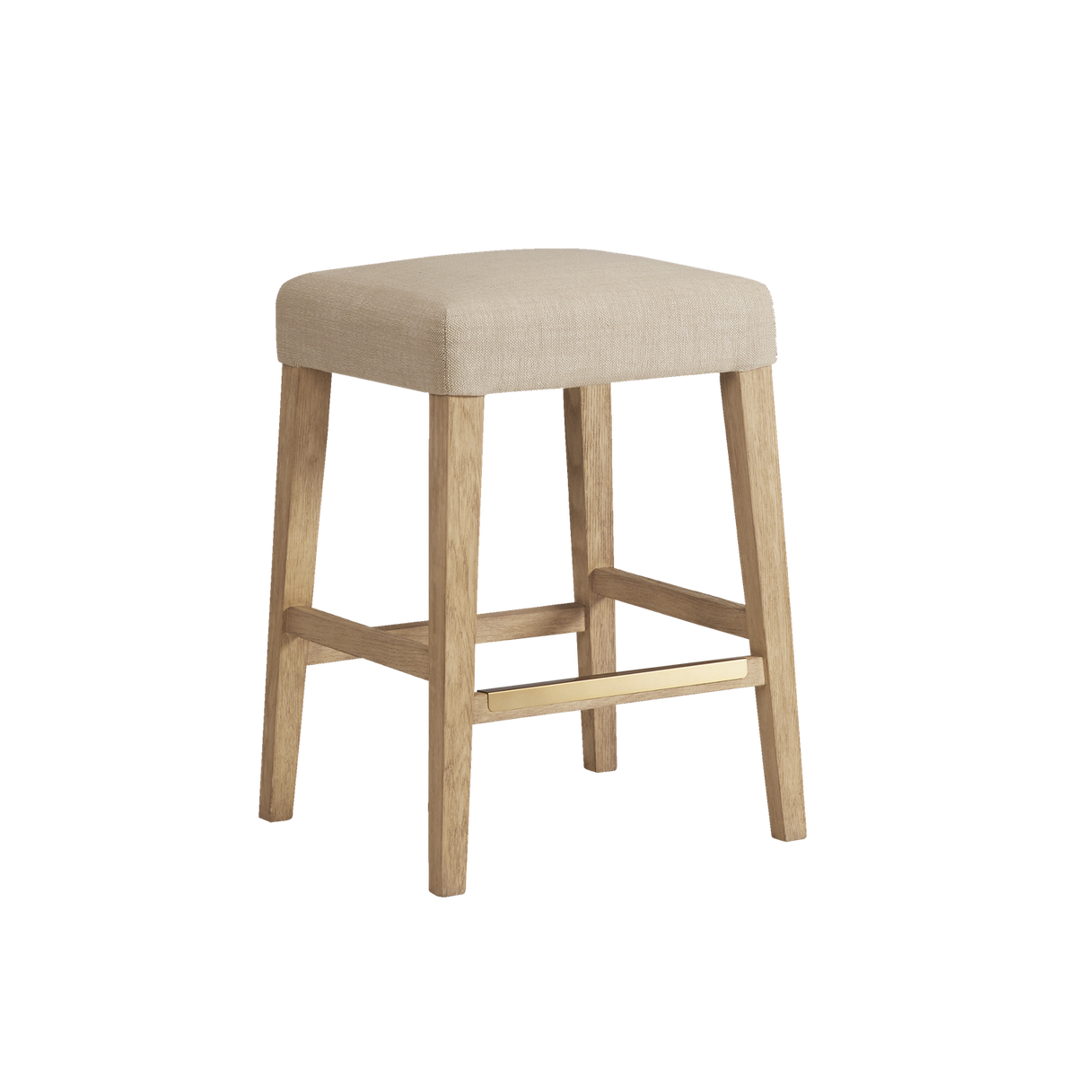 Port Royal Backless Stool (White Oak) - photo 1