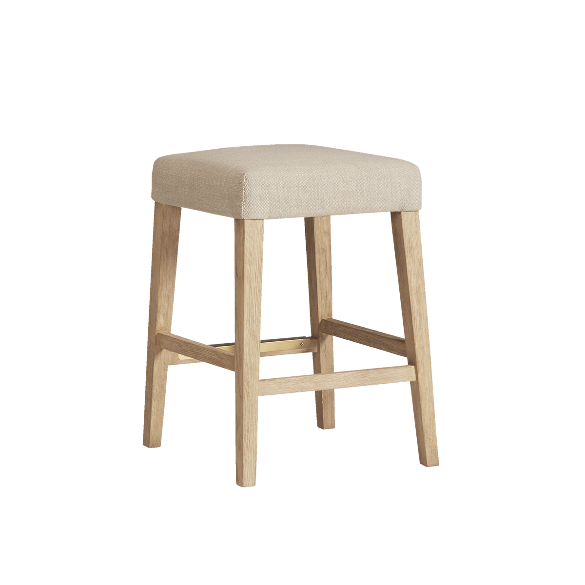 Port Royal Backless Stool (White Oak) - photo 2