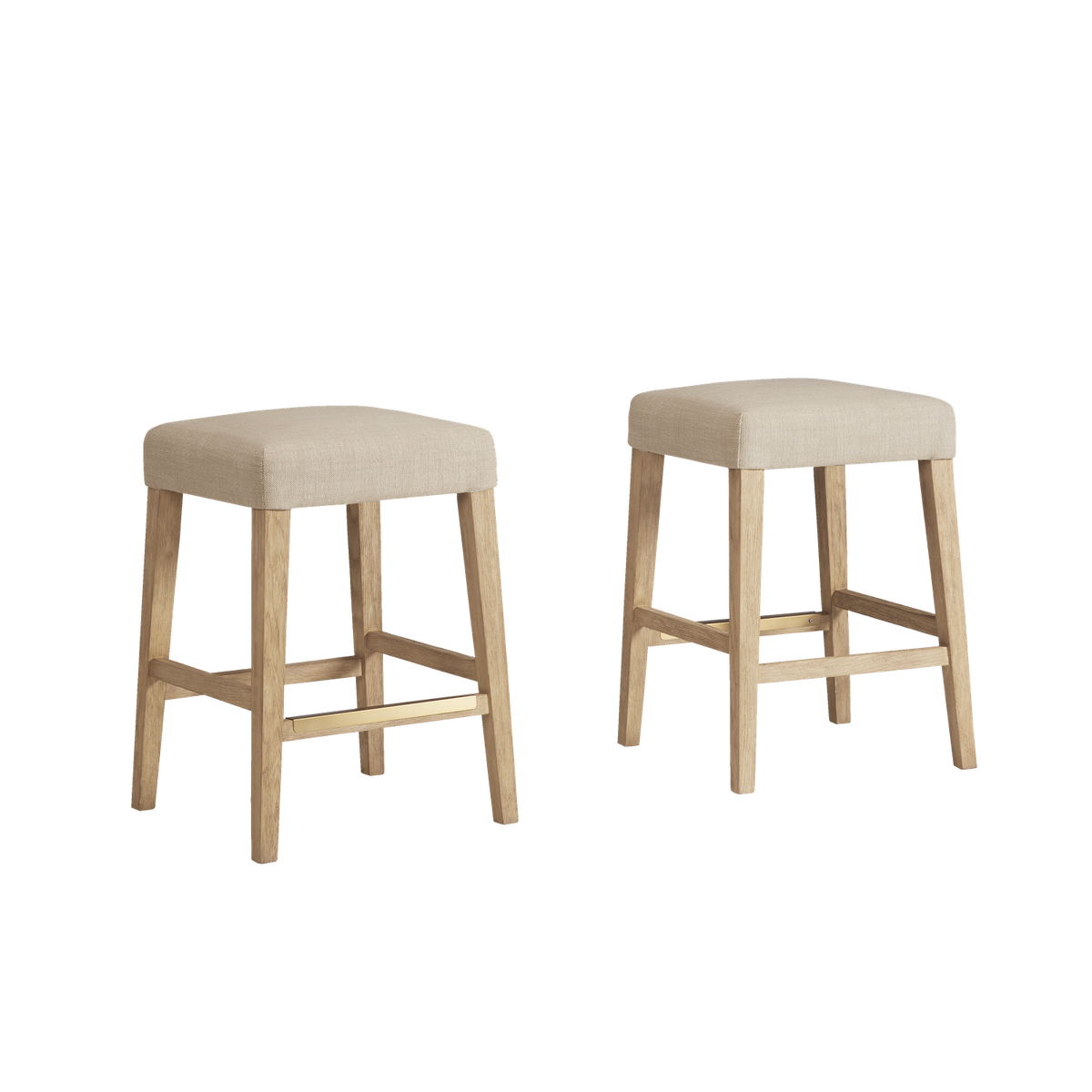 Port Royal Backless Stool (White Oak) - photo 3