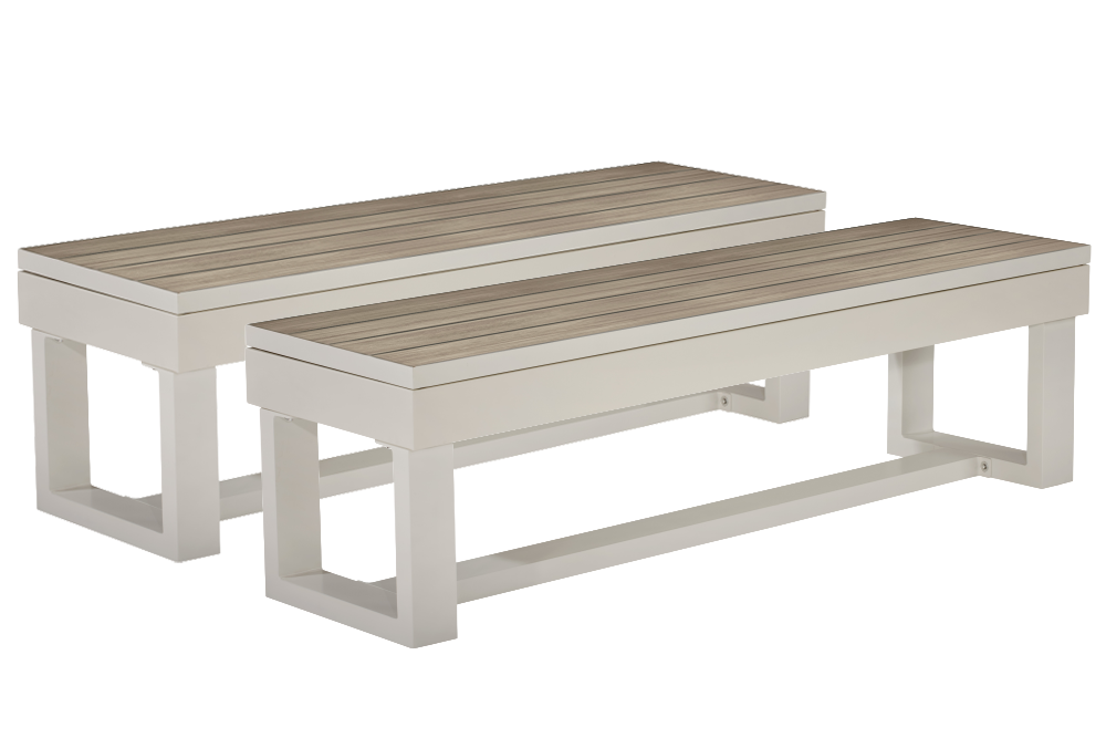 Lanai Outdoor Bench (Oyster Grey) - photo 1