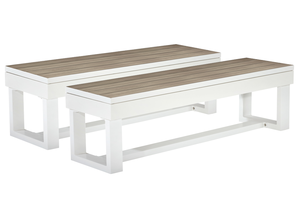 Lanai Outdoor Bench (Pearl White) - photo 1