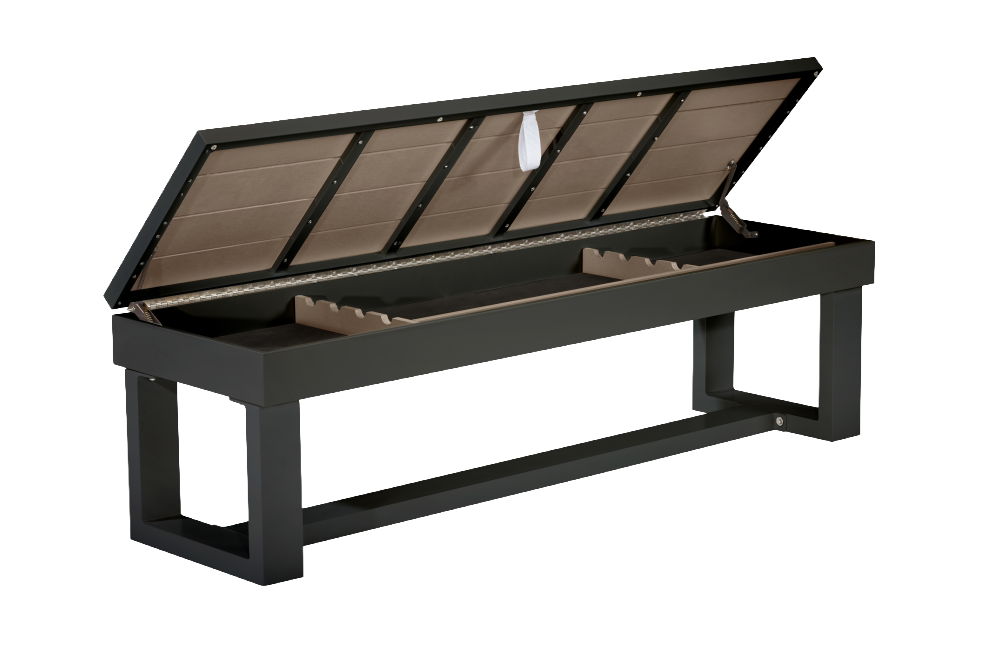 Lanai Outdoor Bench (Obsidian Black) - photo 2