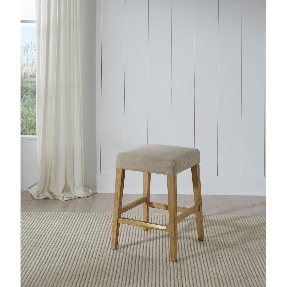 Port Royal Backless Stool (White Oak) - photo 5