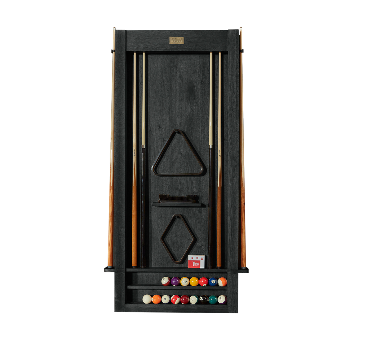 Alta Wall Mounted Cue Rack 6 (Black Ash) - photo 1