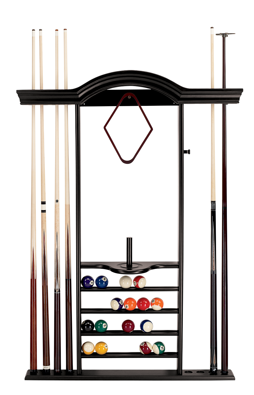 7-Cue Wall Rack (Black) - photo 1