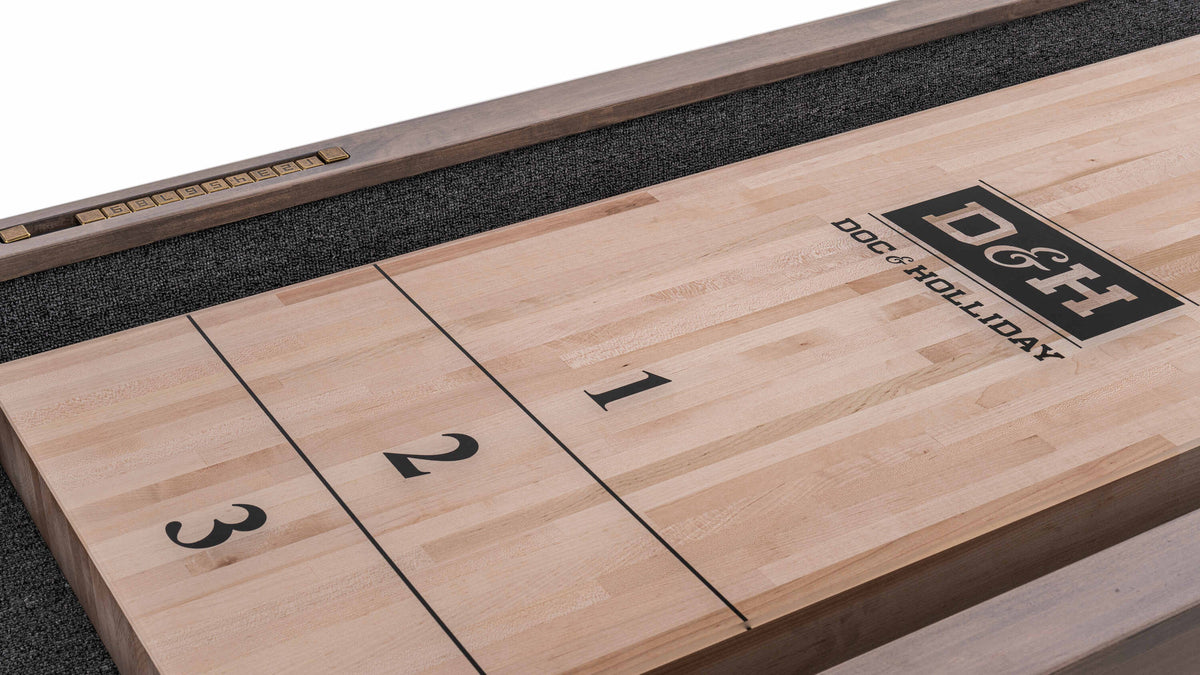 Bowie Shuffleboard Table in Glazed Pearl