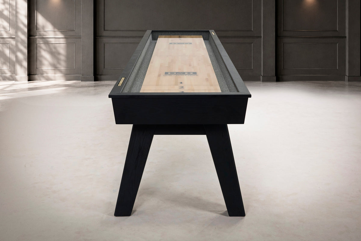 George Shuffleboard Table in Black Ash