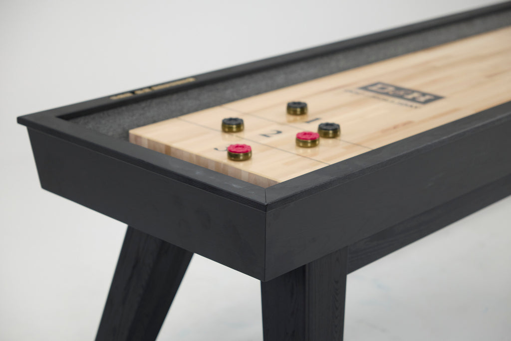 George Shuffleboard Table in Black Ash