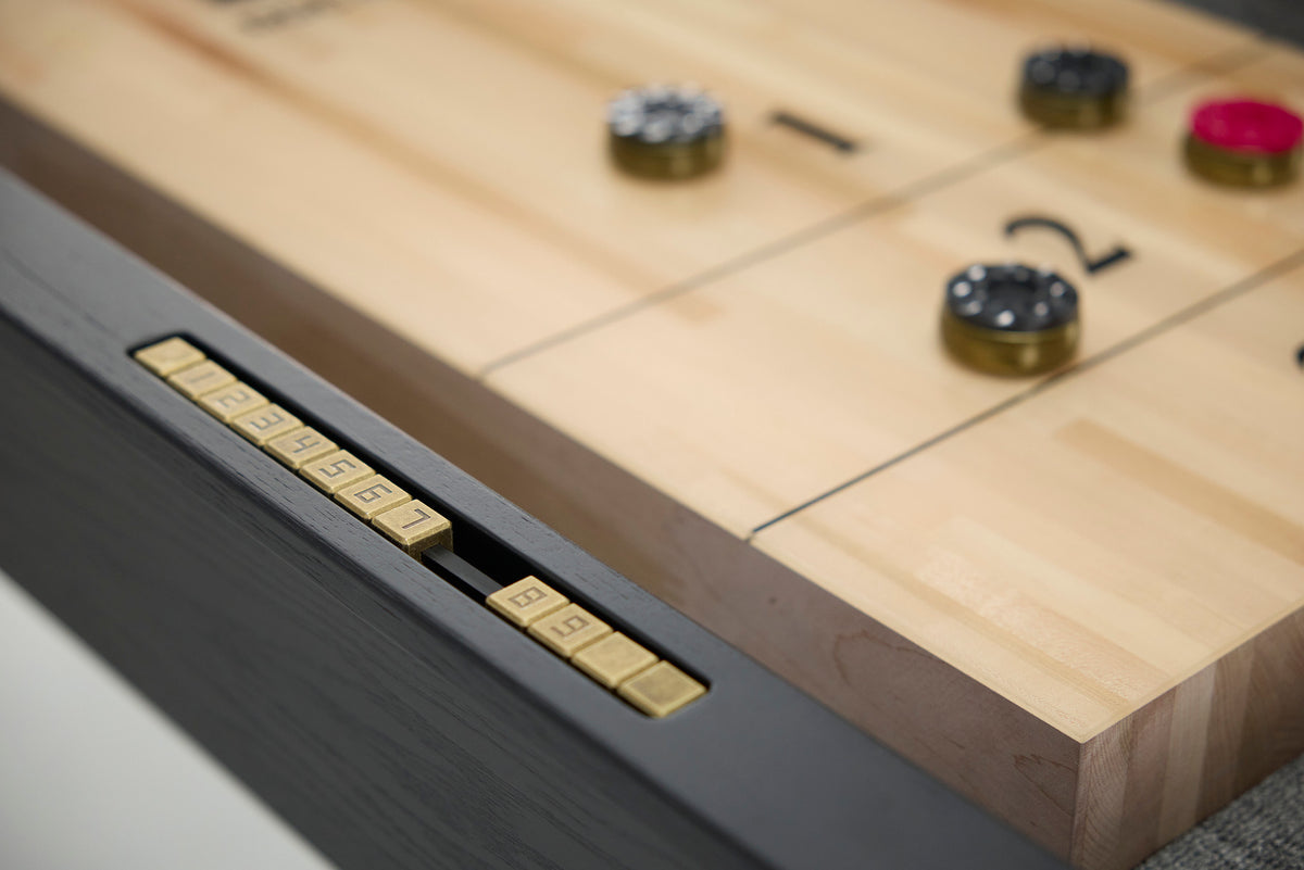 George Shuffleboard Table in Black Ash