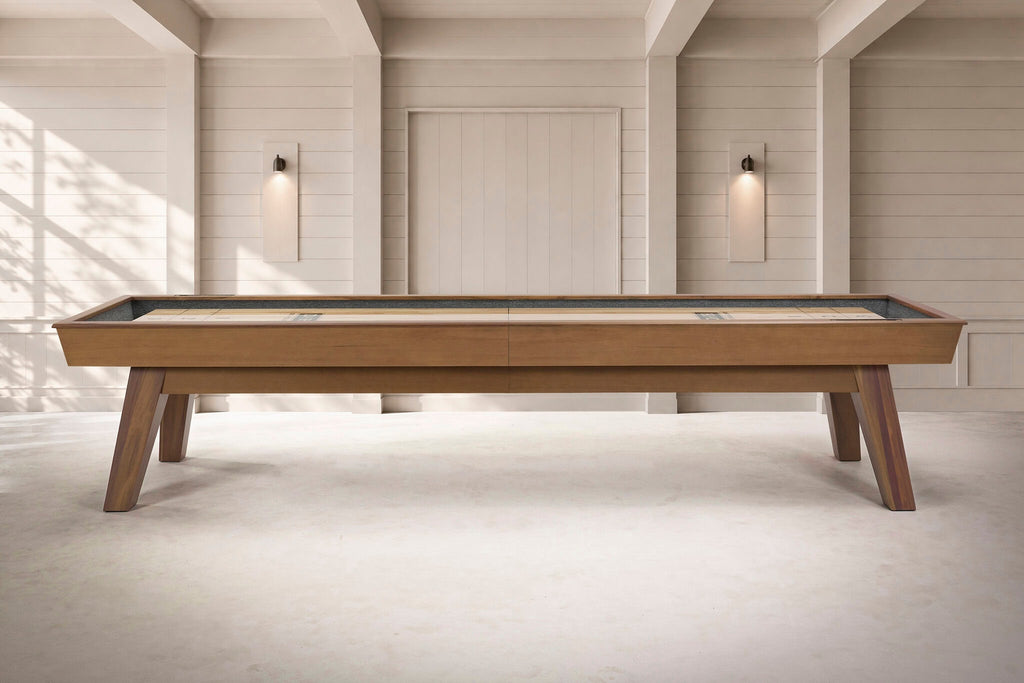 George Shuffleboard Table in Grey Walnut