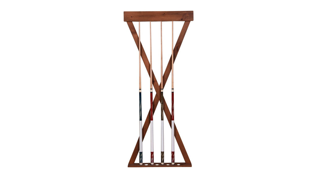 X Billiard Cue Wall Rack