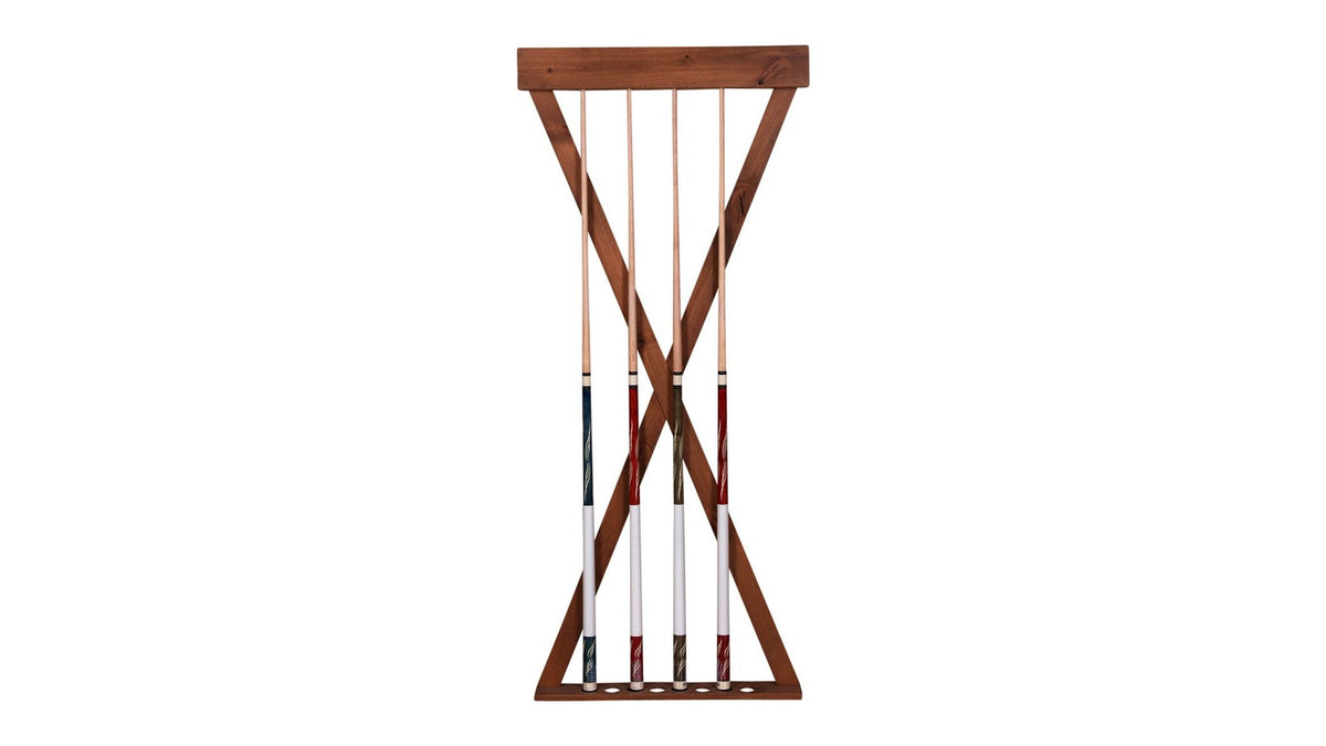 X Billiard Cue Wall Rack