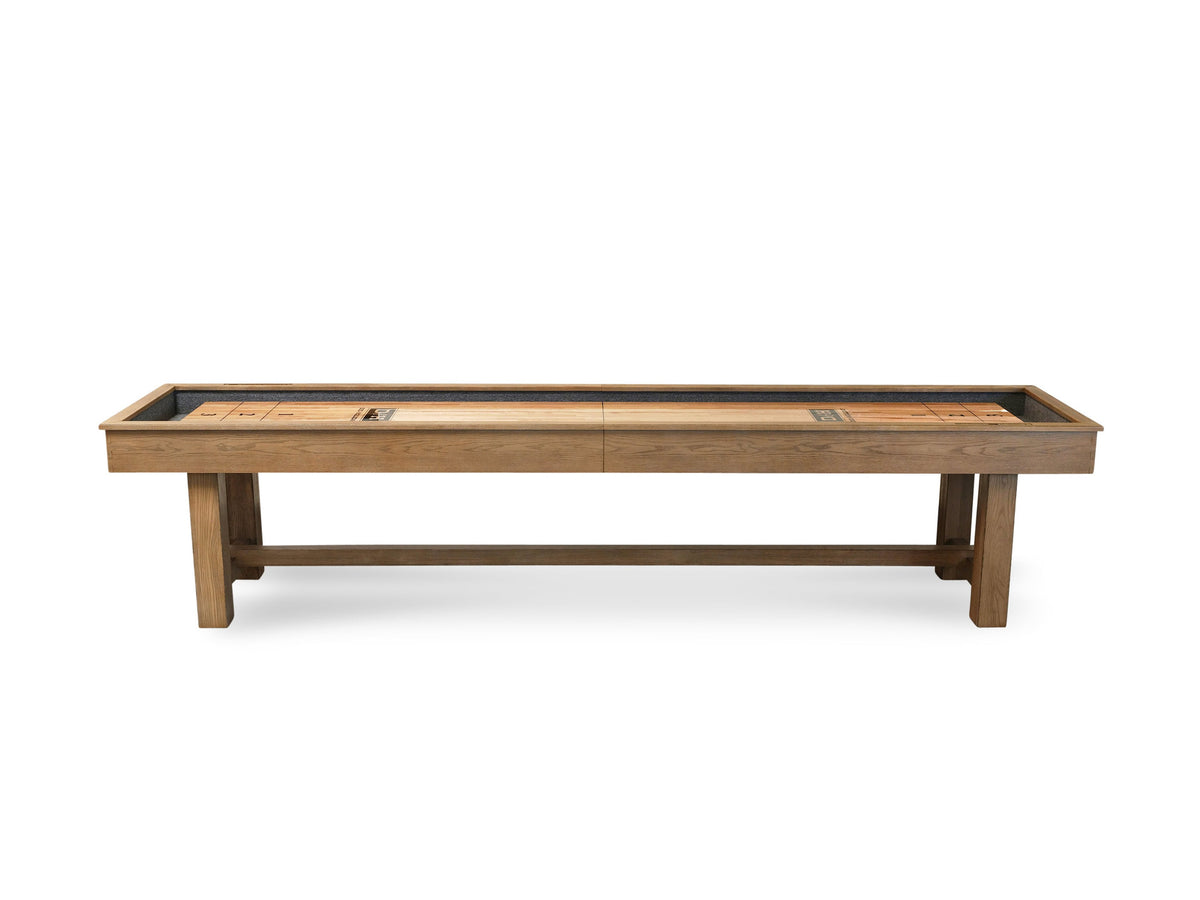 Hank Shuffleboard Table in Rustic Brown