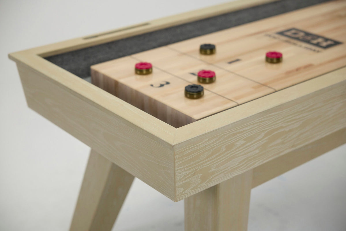 George Shuffleboard Table in Natural Ash
