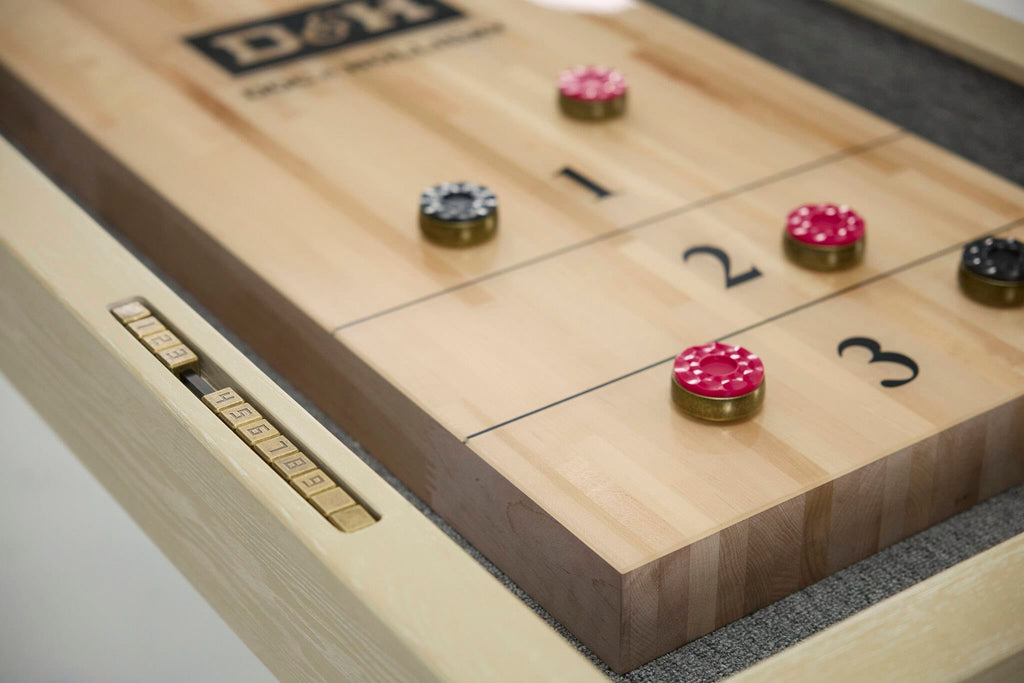 George Shuffleboard Table in Natural Ash