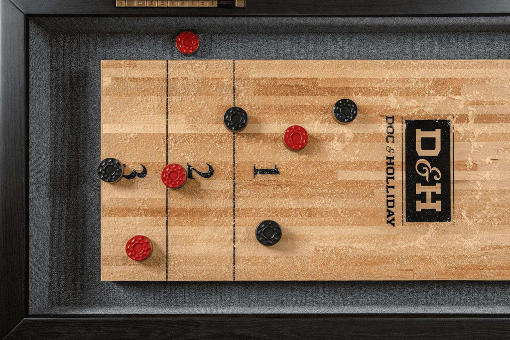 George Shuffleboard Table in Black Ash