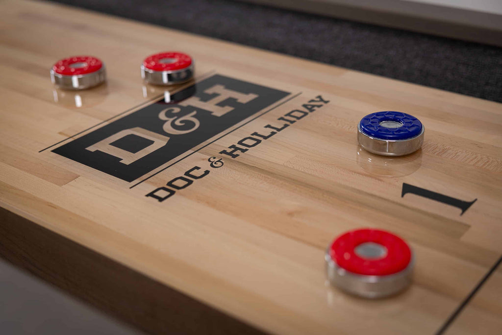 George Shuffleboard Table in Glazed Pearl