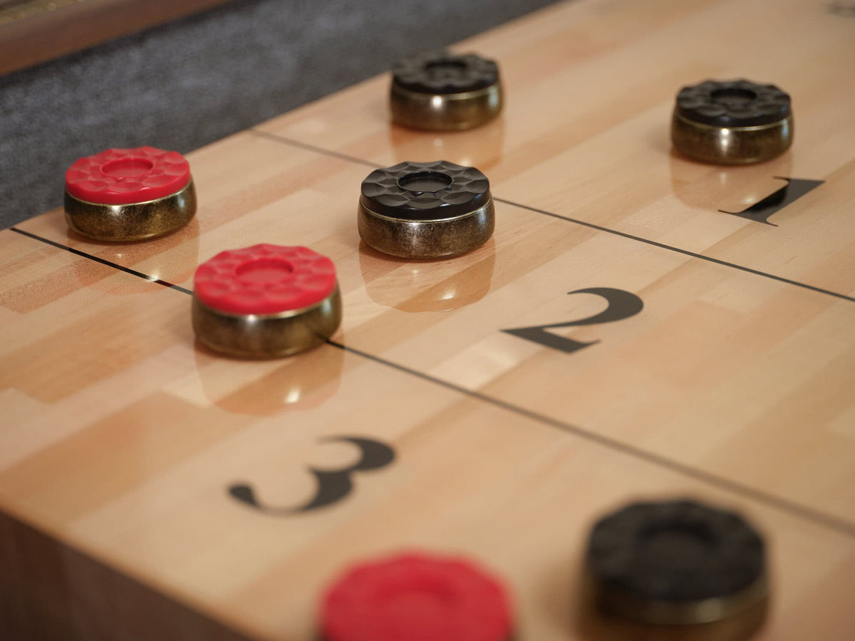 George Shuffleboard Table in Grey Walnut