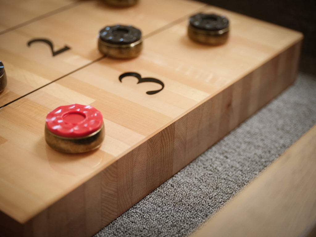 George Shuffleboard Table in Grey Walnut