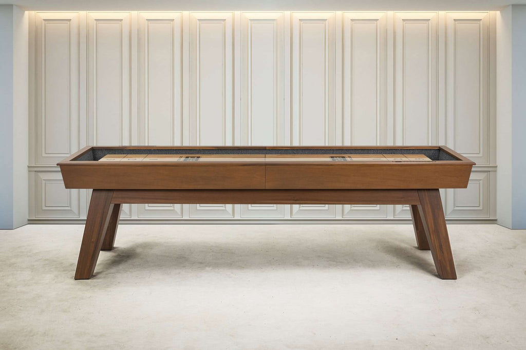 George Shuffleboard Table in Grey Walnut