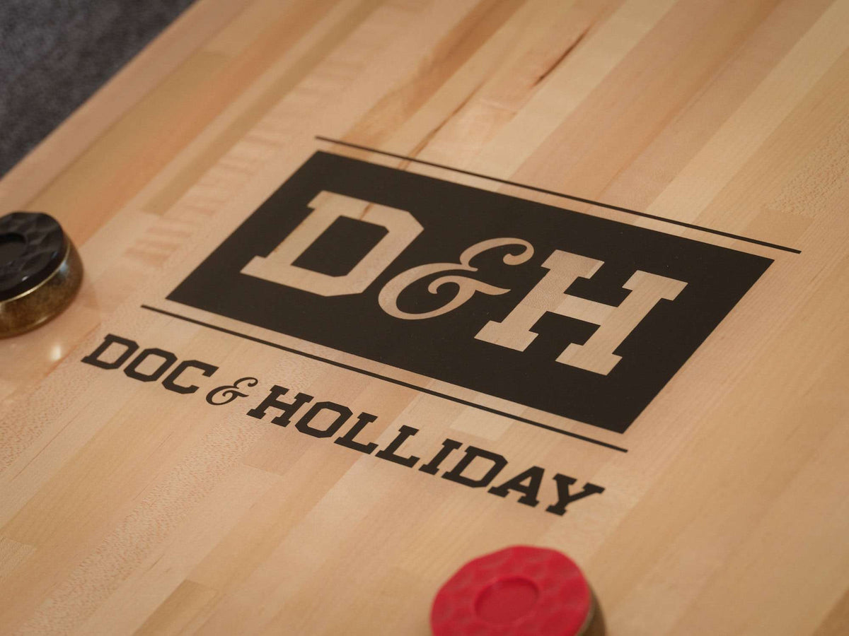 George Shuffleboard Table in Grey Walnut