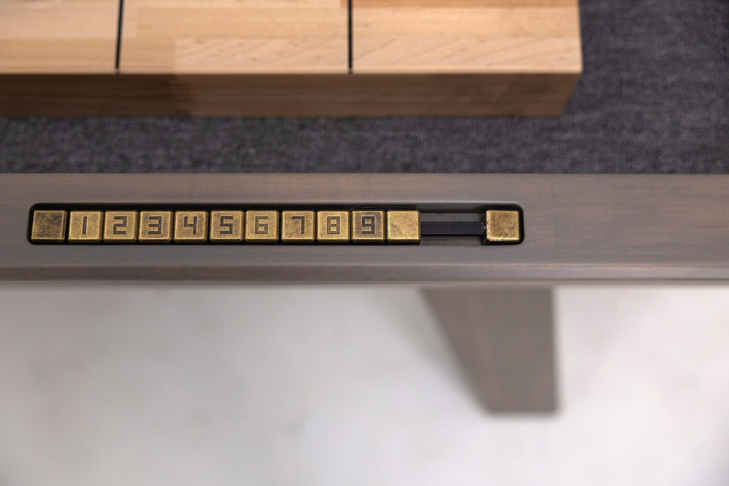 George Shuffleboard Table in Glazed Pearl
