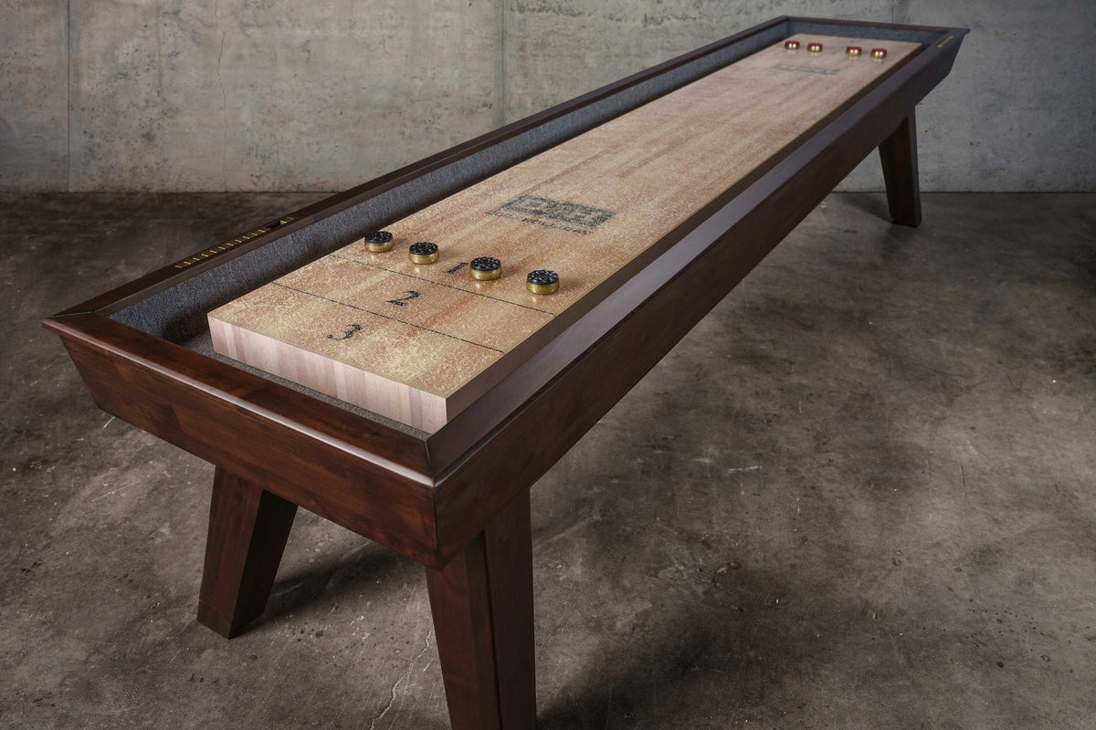 George Shuffleboard Table in Antique Coffee