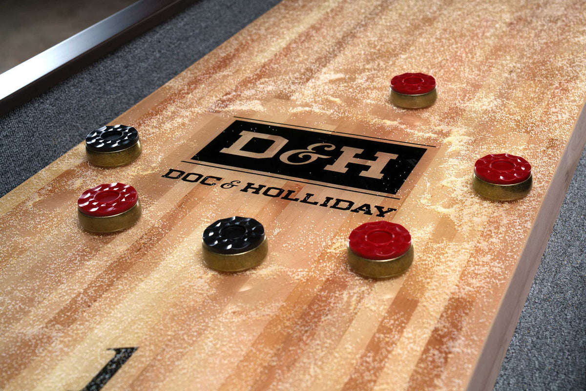 George Shuffleboard Table in Black Ash