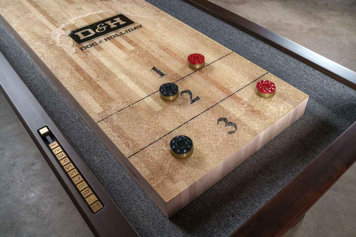 George Shuffleboard Table in Antique Coffee