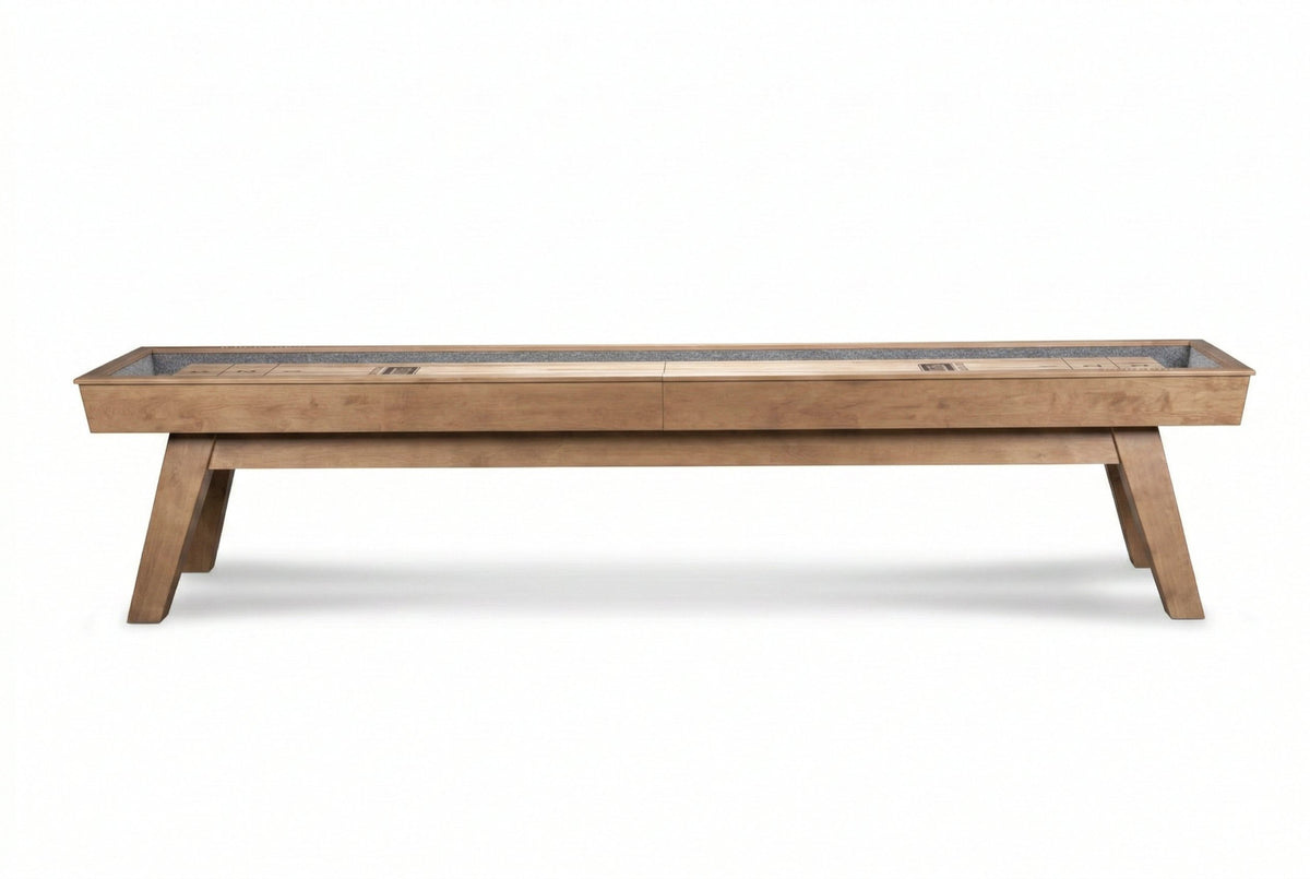 George Shuffleboard Table in Glazed Maple