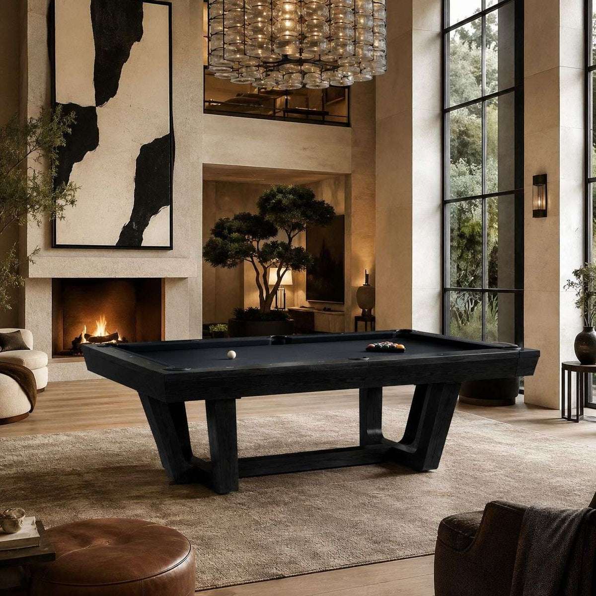 Gracy Slate Pool Table in Black Ash - photo 1