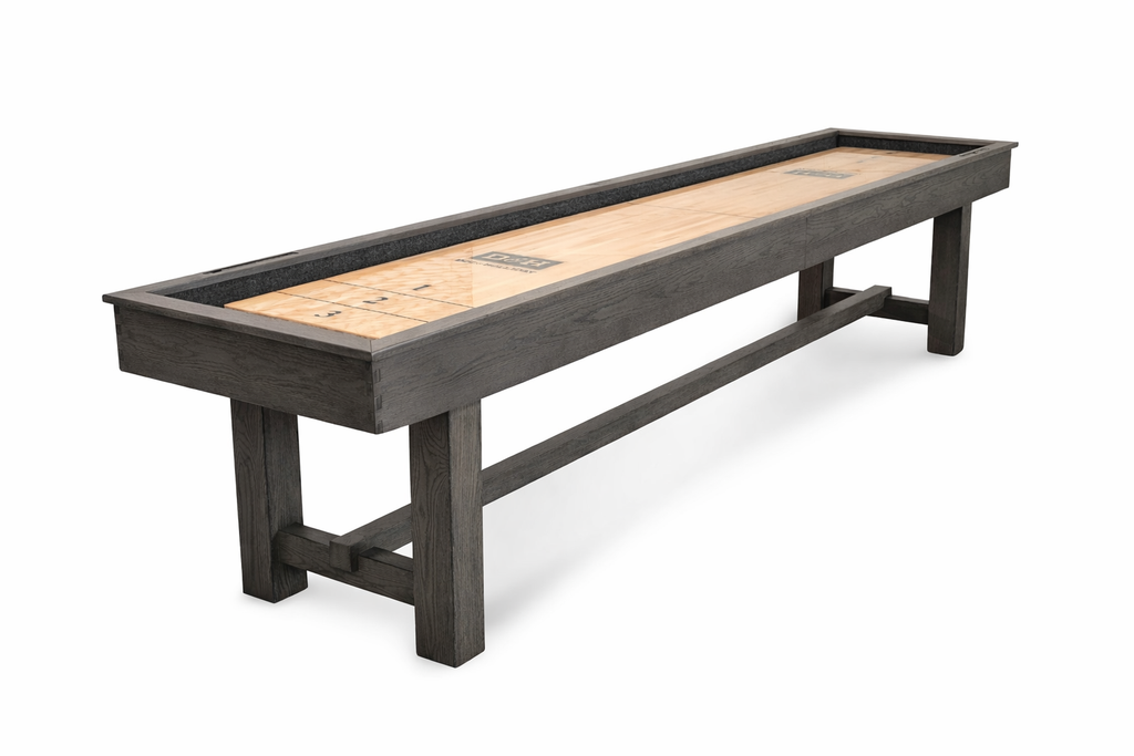Hank Shuffleboard Table in Marble Grey