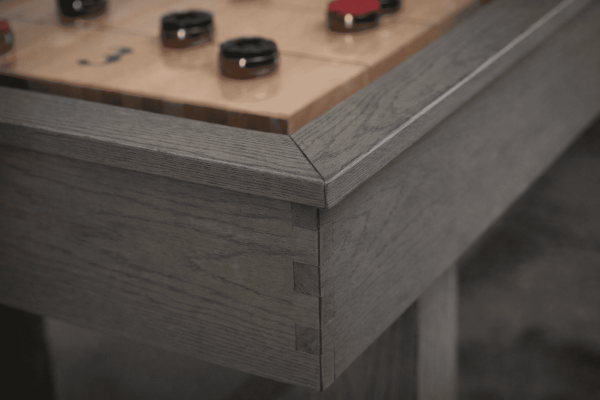 Hank Shuffleboard Table in Marble Grey