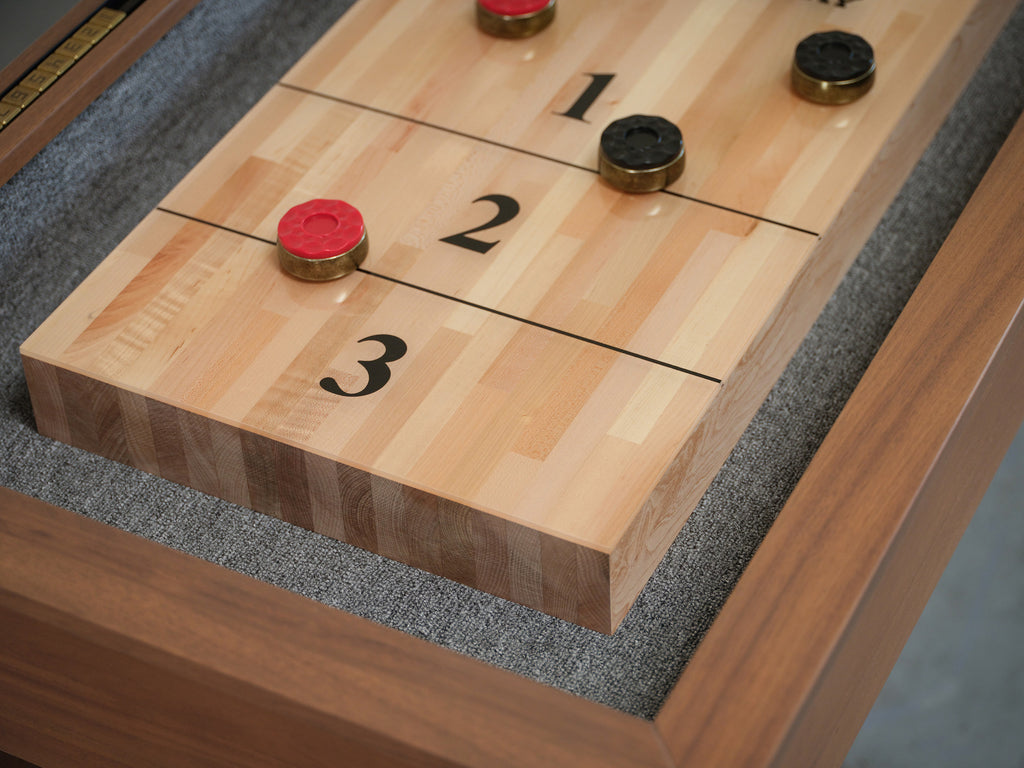 Paula Parsons Shuffleboard Table in Grey Walnut