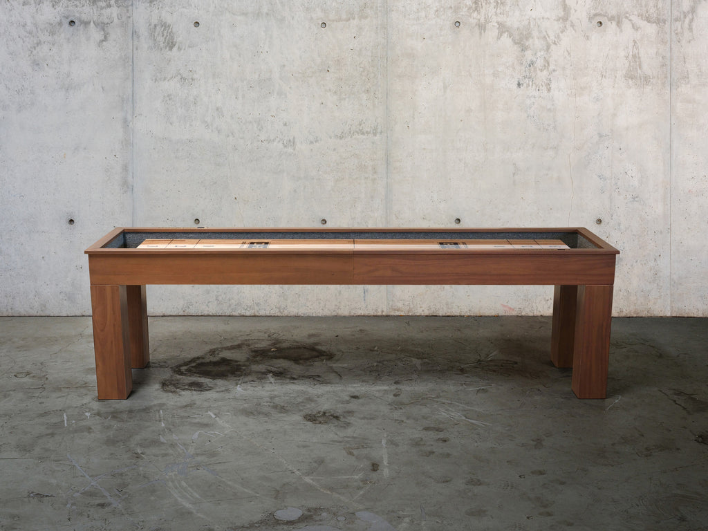 Paula Parsons Shuffleboard Table in Grey Walnut